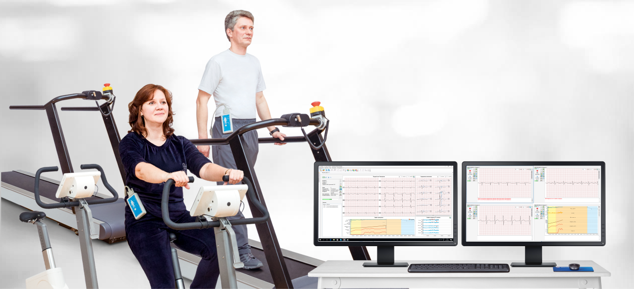 System for Cardiac Rehabilitation with ECG Control