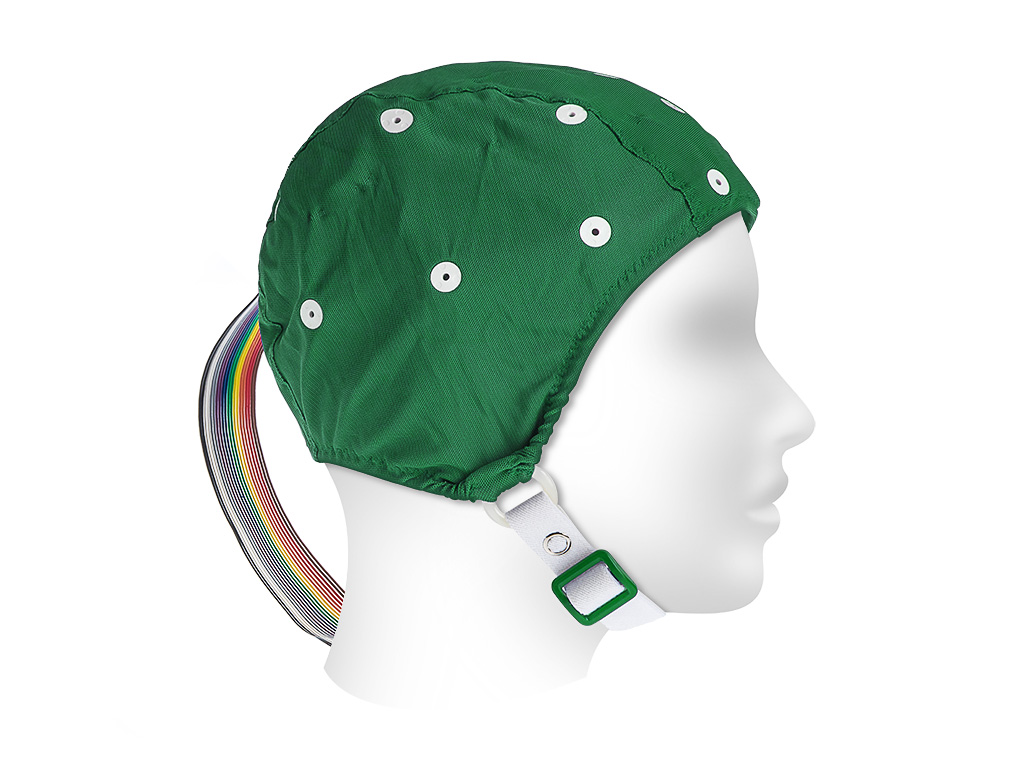 Electrode cap Electro-Cap for 19-channel EEG recording, green 