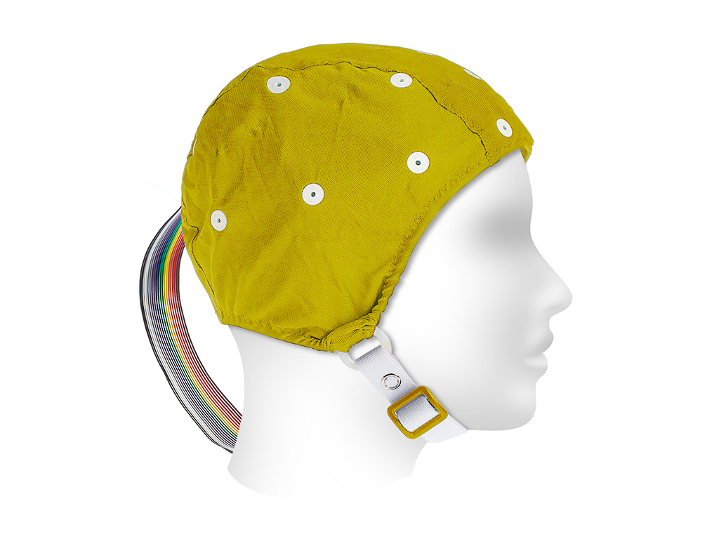 Electrode cap for 19-channel EEG recording (Electro-Cap)