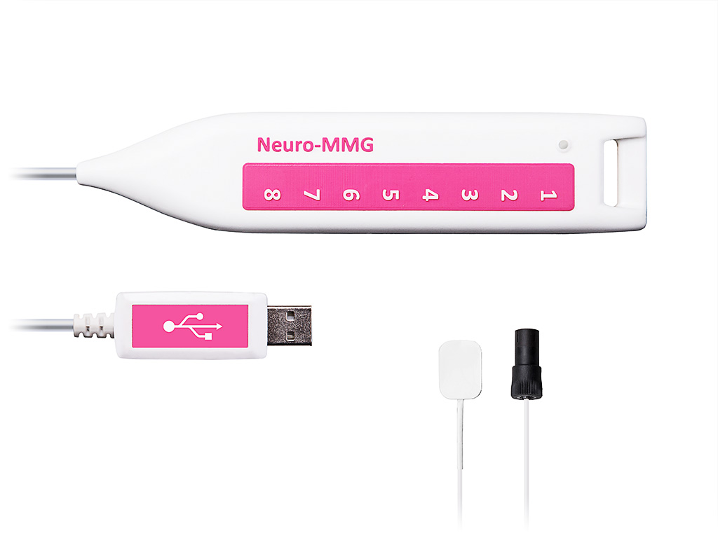 Neuro-MMG electronic unit with sensors