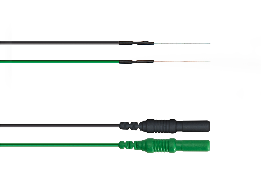 Twisted subdermal needle electrode 22 mm needle length, 0.40 mm needle