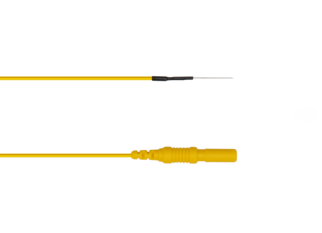 Subdermal needle electrode: 13 mm needle length, 0.40 mm needle diameter, 100 cm cable, code MN4013D10SRU