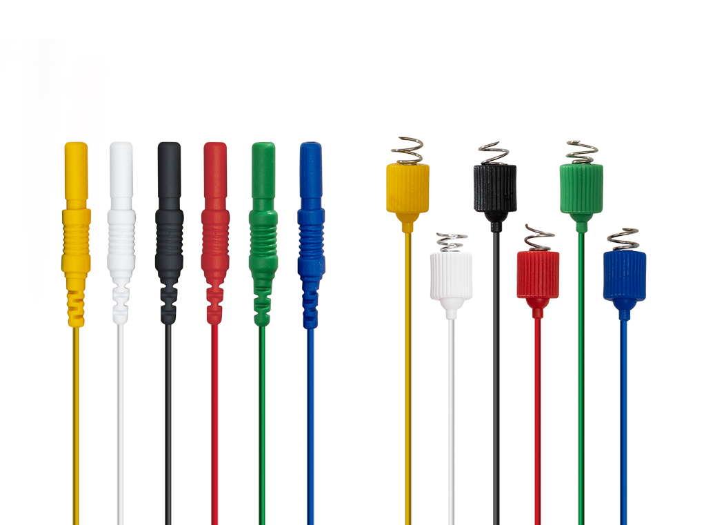 6-wire corkscrew needle electrode, unshielded: 5 mm needle length, 0.60 mm needle diameter, 150 cm cable, MNCS0615DT6RU