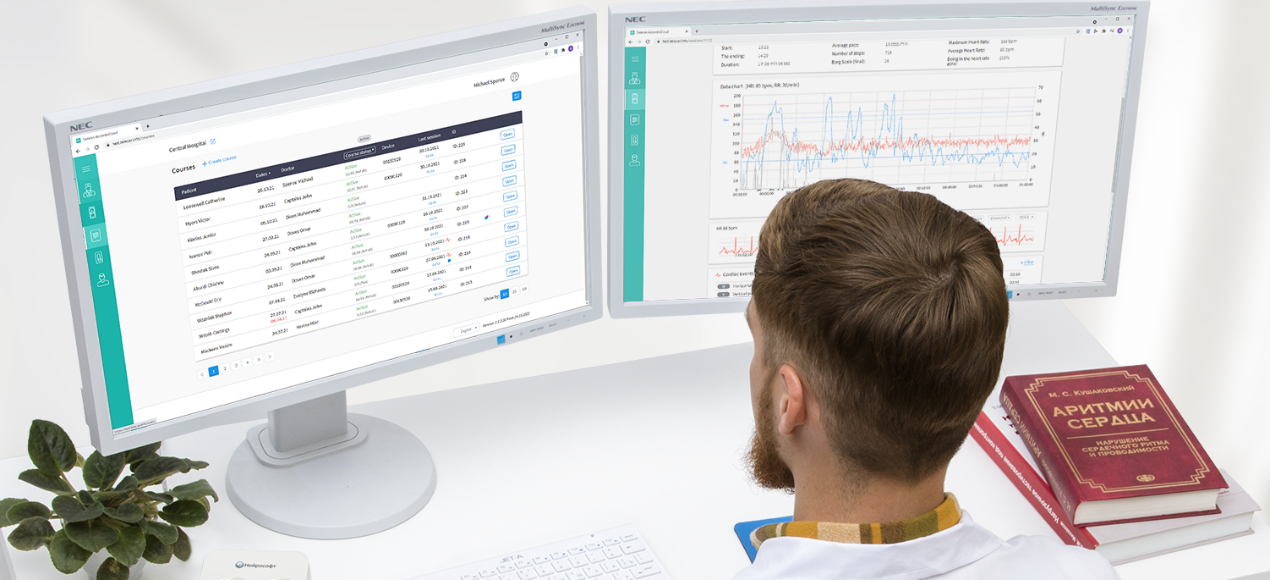 Telemedicine system for ambulatory cardiac rehabilitation