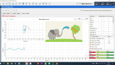 Interactive animation to help children perform a forced maneuver better