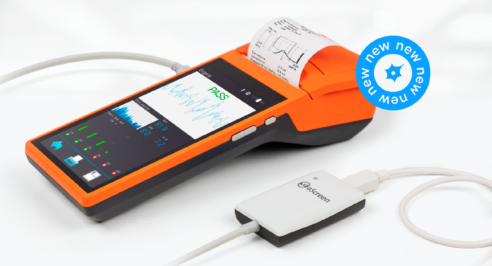 New aScreen with a mobile terminal